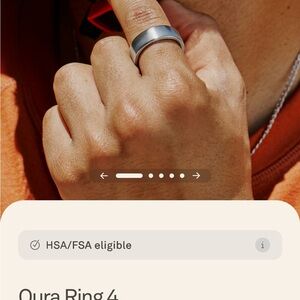 Oura Health Ring - Silver BRAND NEW IN BOX